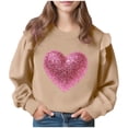 thumbnail image 2 of Vestido de verano para niña con estampado de flores de Pascua, manga corta, bolsillos con volantes y cuello redondo, top de poliéster, 2 of 5