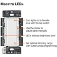 thumbnail image 4 of Interruptor de intensidad Lutron Maestro LED+ 150 W de ubicación única/múltiple, 4 of 6