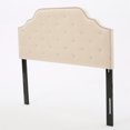 thumbnail image 3 of Kepooman Upholstered Headboard, Button Tufted Upholstery, Queen & Full Size, Beige, 3 of 7