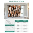 thumbnail image 6 of Abstract Stripes Tie Up Curtains for Windows 45 Inch Length Balloon Curtains Kitchen Adjustable Balloon Window Shade Retro Modern Orange Black Gray Lines Tie Up Valance Bathroom Curtain 52"x45", 6 of 6