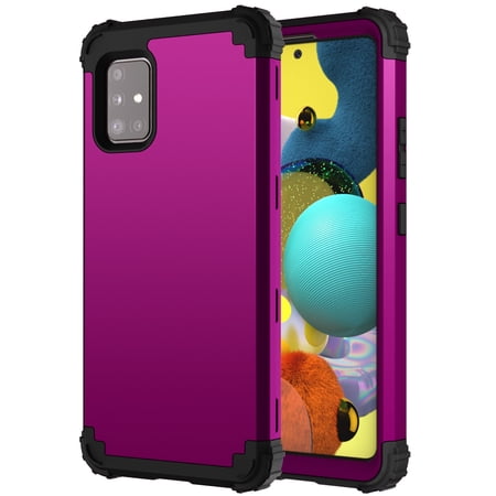 For Samsung Galaxy A71 5G Case, Dual Layer Slim Heavy Duty Hybrid Rugged Shockproof Anti-Scratch Protective Back Phone Cover