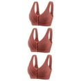 thumbnail image 2 of Darzheoy Bras for Women No Underwire 3PC Women's No Steel Ring Lactation Bra Back Adjustment Yoga Running Bra S, 2 of 3