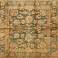 thumbnail image 1 of Ahgly Company Indoor Square Abstract Yellow Oriental Area Rugs, 3' Square, 1 of 6