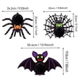 thumbnail image 2 of Halloween Decorations, Honeycomb Decorations, Hanging Halloween Decorations, Halloween Ceiling Decorations, Spooky Halloween Decor, 4 Pack 3D Purple Black Bat Honeycomb Hanging, 2 of 4