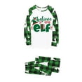 thumbnail image 4 of Baqcunre Family Christmas Pajamas Matching Sets,Family Matching Outfits Christmas Parent Child Clothing Printed Leisure Pajamas Home Wear 2 Sets for Dad Lounge Set,Pajama Set Pajamas for Men Green L, 4 of 5