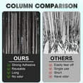 thumbnail image 5 of 3 Packs Black Foil Fringe Curtain, Black Glitter Metallic Tinsel Backdrop for Birthday, Wedding, Baby Shower, Bachelorette, 70s 80s 90s Theme Disco Party, Iridescent Party Decorations Supplies, 5 of 7