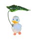 thumbnail image 5 of Estatua de con paraguas de hojas, adorno de jardín, bonito regalo, escultura artesanal de resina, figura de para decoración de oficina Blanco, 5 of 8