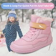 thumbnail image 5 of Fadezar Kids Snow Boots Boys Girls Lightweight Winter Boots Warm Barefoot Shoes for Toddler Kid, 5 of 6