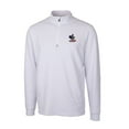 thumbnail image 2 of Men's Cutter & Buck White Delaware Fightin' Blue Hens Traverse Stretch Quarter Zip-Pullover Top, 2 of 3