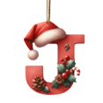 thumbnail image 2 of Clearance! 26 Christmas Letter Decorations A To Z (without H And V) Hanging Christmas Tree Pendant Alphabet Letters Named Alphabet Decorations Christmas Tree Decorations, 2 of 6