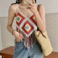 thumbnail image 6 of French Style Cropped Tops Crochet Sleeveless Casual Boho Camisole for Women Girl, 6 of 13