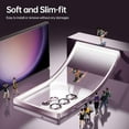 thumbnail image 5 of for Samsung Galaxy S23 Ultra Case with Full Camera Protection, [15X Anti-Yellowing] Metallic Glossy Soft Bumper, Diamond Clear Shockproof Case for Galaxy S23 Ultra 5G 6.8", Lavender Purple, 5 of 16