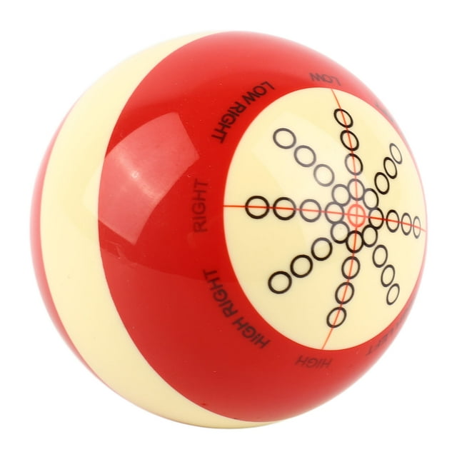 Billiards Cue Ball Training Artifact, High Friction Coefficient Standard Training Billiards Cue Ball 57.2mm Diameter Sturdy for US Billiards Eight Balls