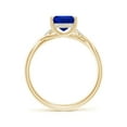 thumbnail image 2 of ANGARA Lab Grown 1.75 Ct Blue Sapphire Hidden Engagement Ring for Women in 14K Yellow Gold (Size-9x7mm) | September Birthstone, Anniversary, Jewelry Gift for Women | Lab-Grown Blue Sapphire Ring, 2 of 8