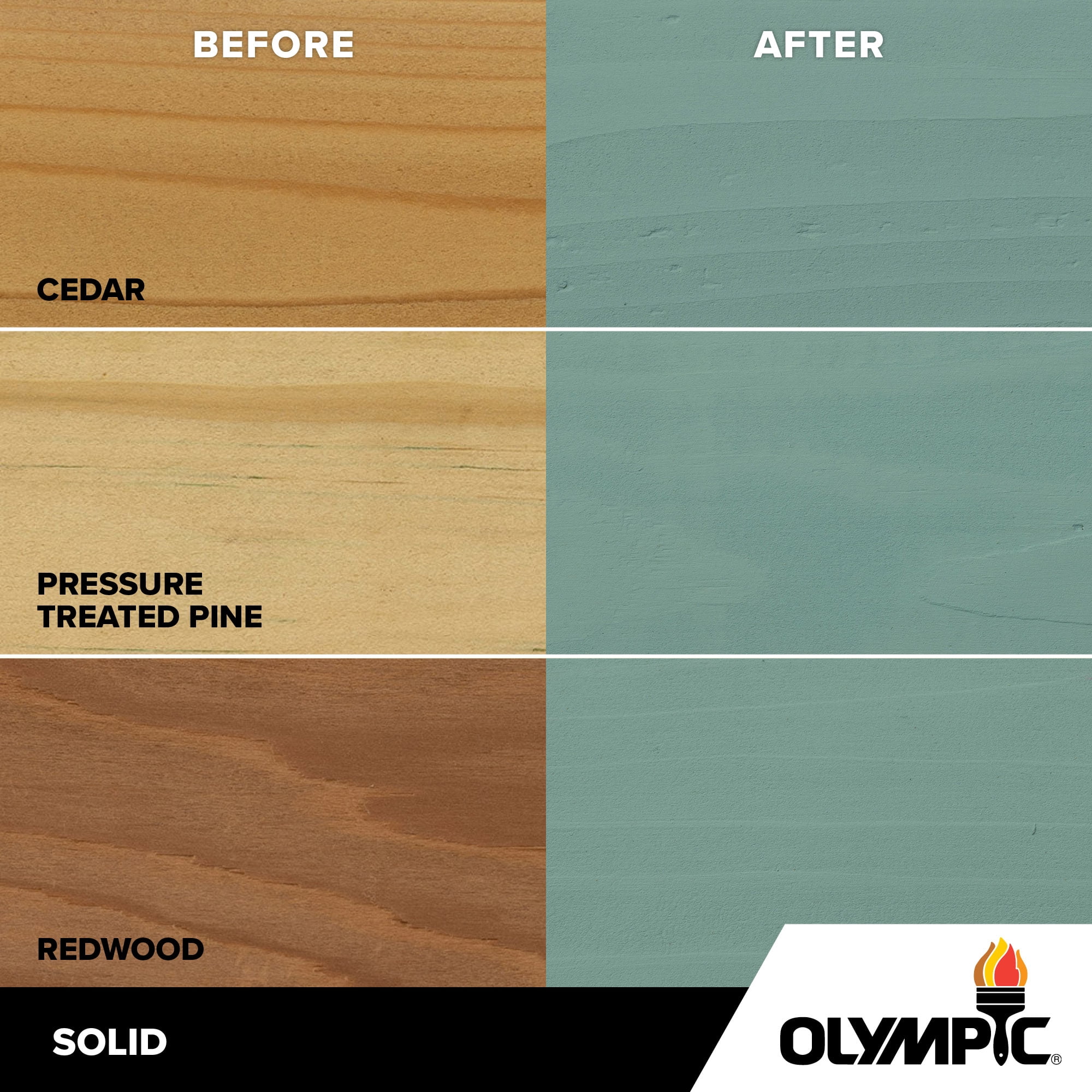 Olympic Maximum 1 GallonSC-1074 Shipmate Blue Solid Color Exterior Stain and Sealer in One