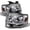 Ultra Shine Sterling Chrome Plated Housing, variant on AKKON - For Ford Expedition Chrome Clear Latest LED Daylight Tube Design Projector Headlights Front Lamps Pair
