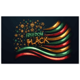 thumbnail image 2 of Colorful Design Freedom Banner Golden Stars Patriotic Decoration Black History for Cultural Events Educational Displays Indoor Celebration, 2 of 7