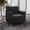 Black/Chrome Legs, variant on Flash Furniture Brown LeatherSoft Chair with Clean Line Stitched Frame