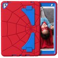 thumbnail image 3 of TECH CIRCLE for iPad 9/8/7 Generation 10.2 inch 2021 & 2020 and 2019 version ,Kids Protection,Heavy Duty Shock Resistant Rugged Protection case,with Kickstand for Kids ,Red+Blue, 3 of 7
