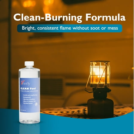 Firefly Clean Lamp Oil, Odorless & Smokeless, 32 oz