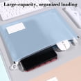 thumbnail image 6 of TACILIP Stationery Supplies, 1PC Zipper File Bag Ribbon Business Card Style Data Organization A4 Large Capacity Thick Waterproof Storage Bag, Student Gifts, 6 of 6