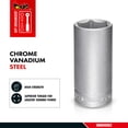thumbnail image 2 of Teng Tools 7/16 Inch 6 Point SAE Deep 1/4 Inch Drive Chrome Vanadium Socket | Mechanic Tool | Hand Tool - M140214-C, 2 of 7