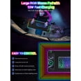 thumbnail image 2 of Miroddi RGB Gaming Mouse Pad with Magnetic Wireless Charging, 15W Fast Charging LED Desk Pad 31.5 x 11.81, Large Computer Keyboard Mat for Home, Office, 2 of 7