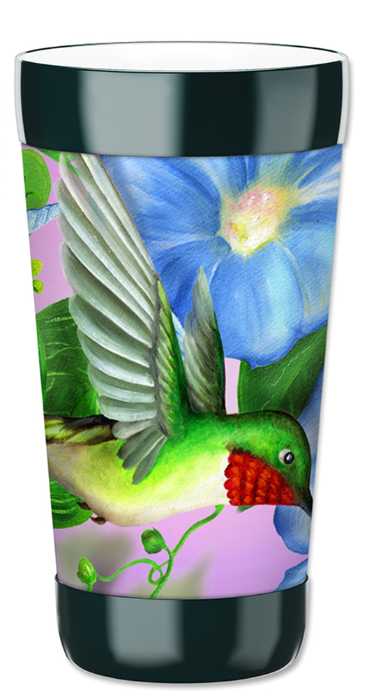 Mugzie 16-Ounce Tumbler Drink Cup with Removable Insulated Wetsuit Cover -  Hummingbird  Flowers - Walmart.com
