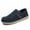 Blue, variant on New Men's Casual Canvas Loafers Slip On Breathable Flats Boat Shoes Driving Shoes Moccasins Casual Walking Shoes