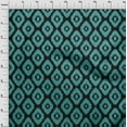 thumbnail image 4 of oneOone Silk Tabby Dark Teal Green Fabric Asian Ikat Quilting Supplies Print Sewing Fabric By The Yard 42 Inch Wide, 4 of 4