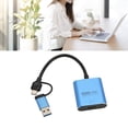 thumbnail image 1 of Video Adapter Converter, Mirroring Mode Stable USB3.0 To HD Multimedia Interface Adapter Compact Aluminum Alloy 1080P Plug and Play  for TV for Laptops, 1 of 8