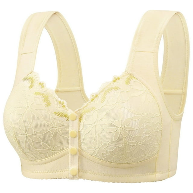 Abcnature Daily Comfort Bras for Women Solid Large Bras Wide Shoulder Strap Style Breathable Plus Size Bras
