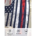 thumbnail image 6 of Sheer Curtains 45 Inch Length, American Flag Semi Sheer Curtains Light Filtering Window Treatment, US Flag Baseball Stars Navy Blue Privacy Voile Drapes for Living Room Bedroom 52x45 Inch, 6 of 7