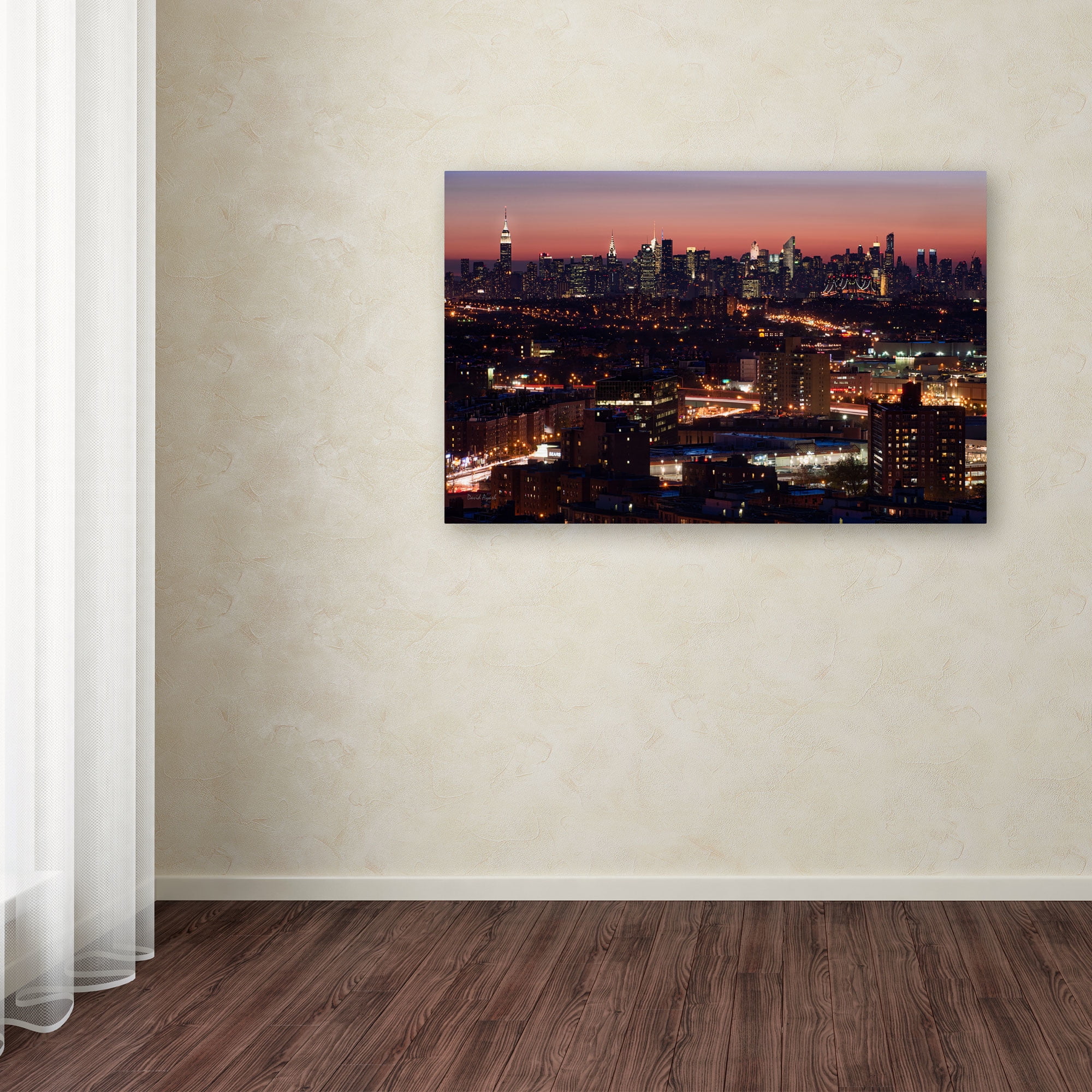 Trademark Fine Art "Midtown From Queens" Canvas Art by David Ayash