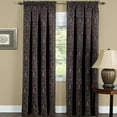 thumbnail image 2 of Achim Sutton Rod Pocket Blackout Waterfall Valance Brown, 48" x 36", 2 of 4