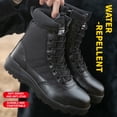 thumbnail image 3 of Men's Steel Toe Safety Boots,Non Slip Ankle Protection Safety Shoes,Puncture-Resistant Work Shoes for Factory|Construction|hiking|Outdoor,Black Size 9.5, 3 of 12
