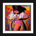 thumbnail image 2 of Stephen Chambers 15x15 Black Ornate Wood Framed With Double Matting Wall Art Titled - Lady Gaga 2, 2 of 6