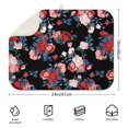 thumbnail image 2 of Microfibre Drying Mat for Kitchen Pioneer Dish Drying Drainer Mat Absorbent Colorful Floral Drying Mat Washing Up for Glass, Plate & Cup 18inch X 24inch, 2 of 5