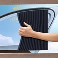 thumbnail image 2 of Car Side Window Sun Shades for Front Seat - 2 Pack Sliding Track Sunshade Curtains, UV Protector Heat Insulation Privacy Covers for Driver Passenger Window C, 2 of 4