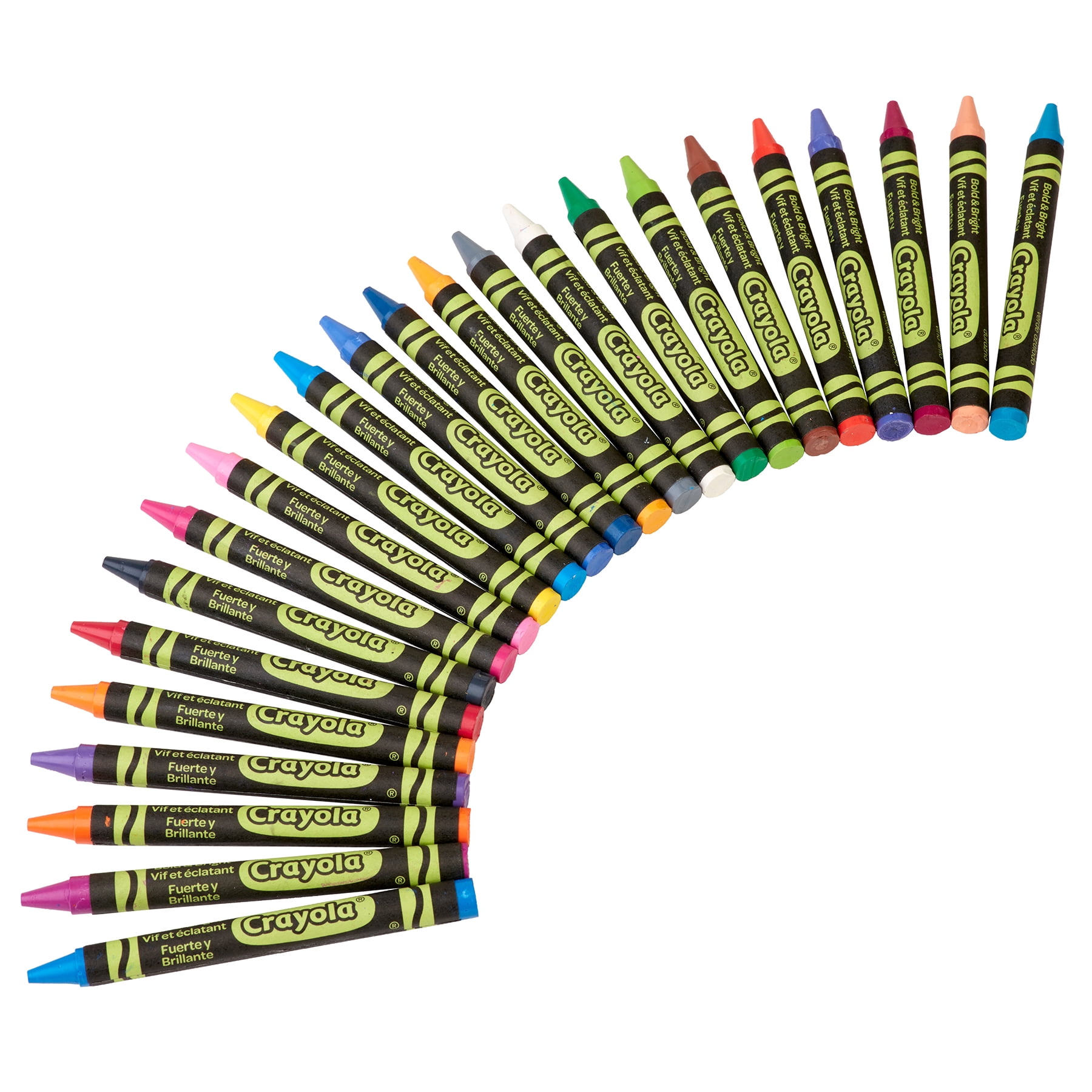 Crayola Bold & Bright Construction Paper Crayons, 24 Per Pack, 6 Packs