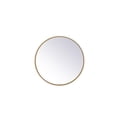 thumbnail image 1 of Elegant Decor MR4821BR Miroir Rond Cadre en Métal 21 Po, Laiton, 1 of 2