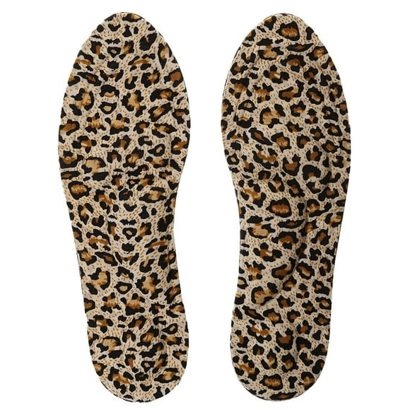 1 de plantillas para zapatos de sol con masaje y soporte plantar para la apariencia de Estampado de leopardo