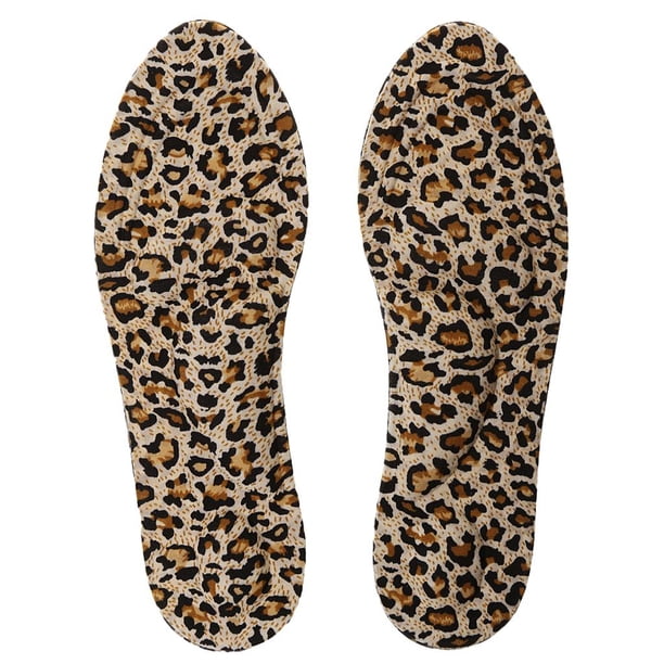 1 de plantillas para zapatos de sol con masaje y soporte plantar para la apariencia de Estampado de leopardo