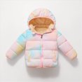 thumbnail image 2 of WXFAZCVU Kids Fall Coat Outdoor Windproof Jacket with Hood Girls Fleece Windproof Outwear Size 12-18 Months, 2 of 4