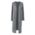 thumbnail image 1 of Hello Mello Carefree Threads Long Cardigan-Small Gray, 1 of 3