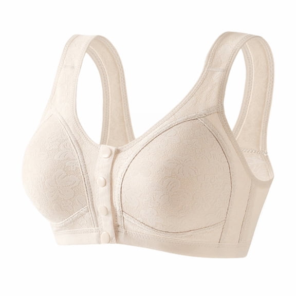 Seamless Bras for Women Front Closure Skin Friendly Comfort Bra For Seniors Wireless Bras