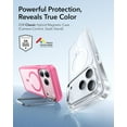 thumbnail image 2 of Funda Magnética Rosa Esmerilado con Soporte y Control de Cámara para iPhone 17 Pro, 2 of 9