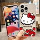 thumbnail image 3 of Clear Phone Case For iPhone Apple 14 12 13 Mini 11 Pro SE 8 7 6 6S Plus X XR XS Max SE Case Funda Shell Cartoon Hello Kitty Cat, 3 of 5