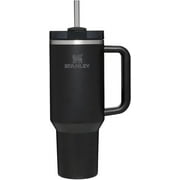 Stanley Quencher H2.0 FlowState Stainless Steel Vacuum Insulated Tumbler with Lid and Straw for Water, Iced Tea or Coffee, Smoothie and More, Black , 40 oz