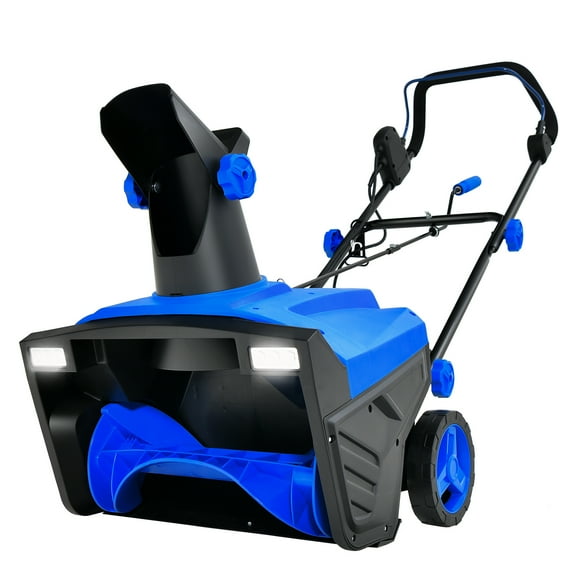 Costway Souffleuse à Neige Électrique de 20 Pouces 120 V 15 A avec Goulotte Rotative à 180° 2 Lumières